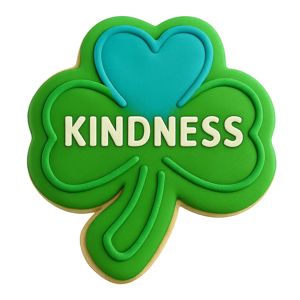 Kindness Clover Cookie Cutter - 4x3.5" Inspirational Kitchen Baking Fun