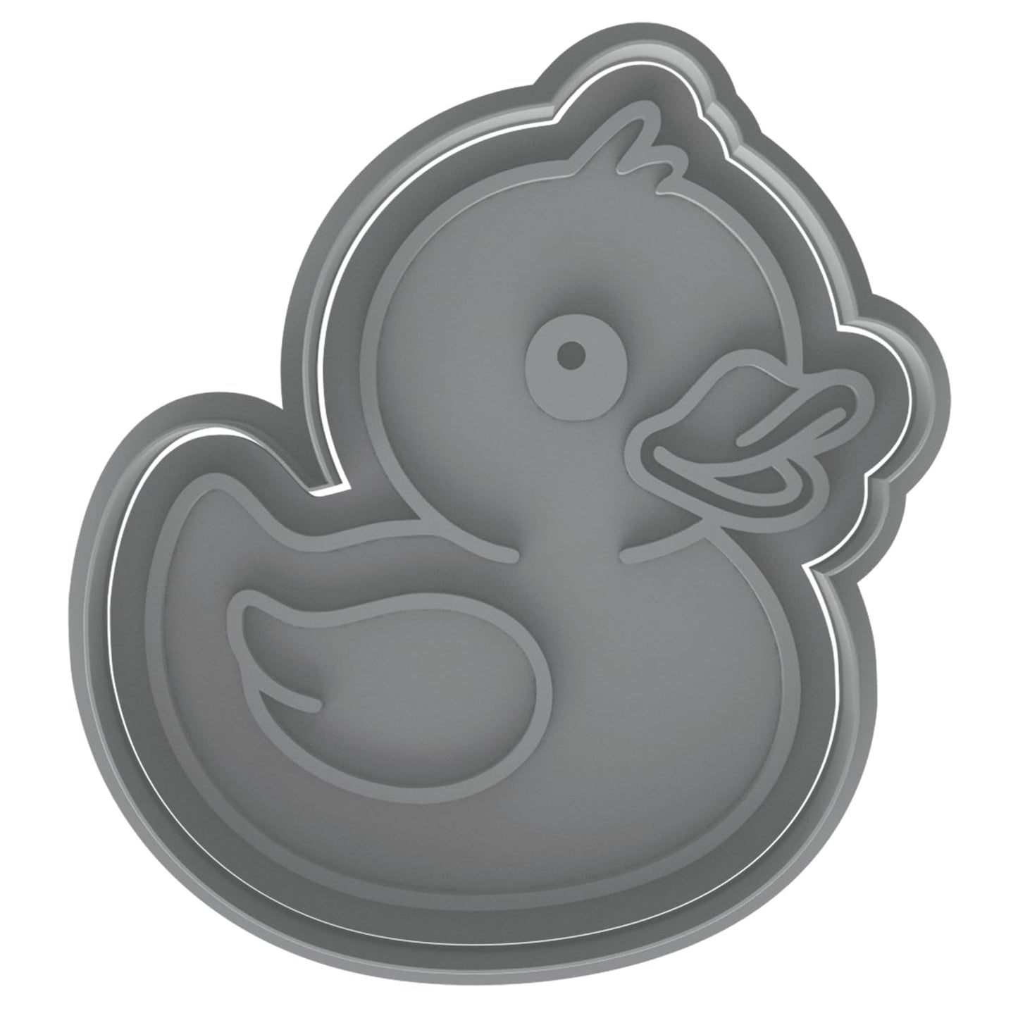 Baby Duck Cookie Cutter & Stamp 4x3.69" for Baking & Fondant Clay Embosser