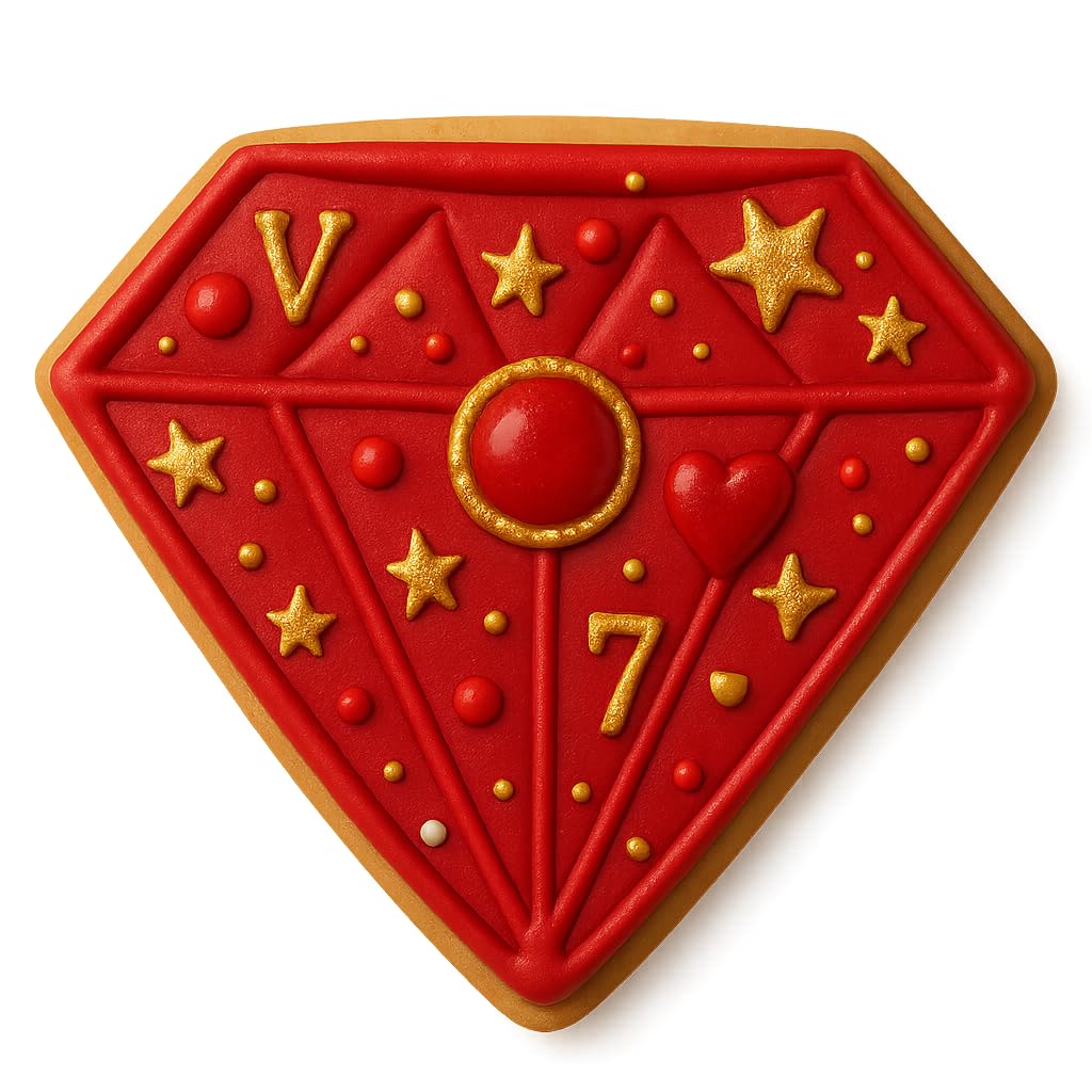 Diamond Cookie Cutter & Stamp - 4x3.42 Inches, Elegant Gem Shape for Baking & Fondant