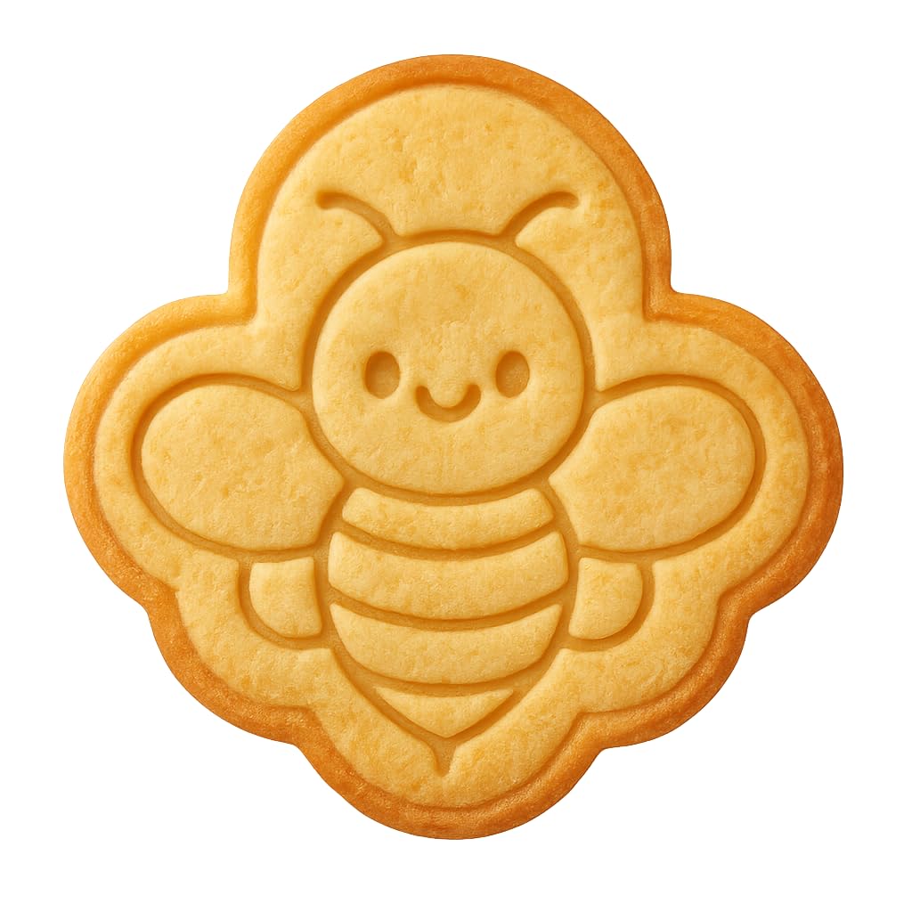 Kawaii Bee Cookie Cutter - 4x3.8" Fun Baking Kitchen Party Design