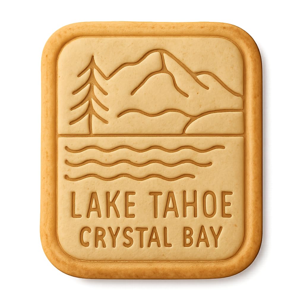 Lake Tahoe Scenic Cookie Cutter - 4x4" Premium Kitchen Design Baking