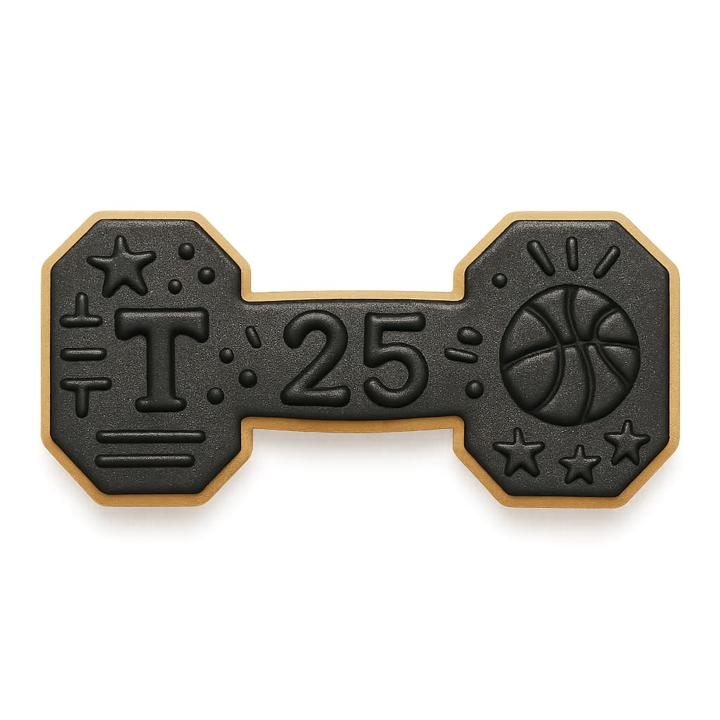 Dumbbell Cookie Cutter (4x1.68 Inches) - Fitness & Gym Inspired Baking Tool