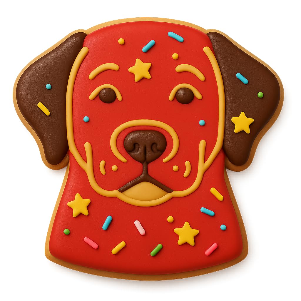 Labrador Retriever Head Cookie Cutter & Stamp - 4x3.38", Pet Treat & Cookie Making Mold (Random Color)