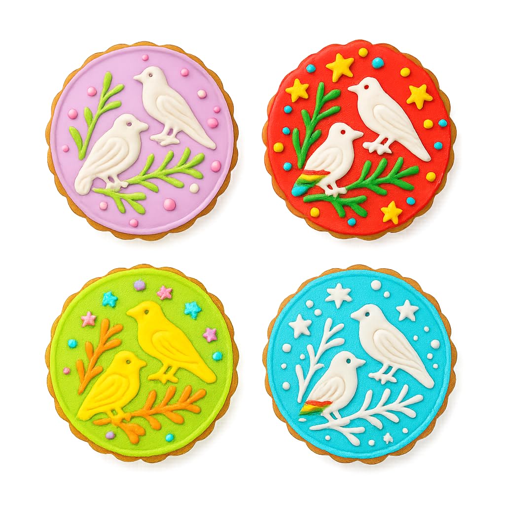 Mighty Gadget Raven and Tree Cookie Cutter & Stamp - 4x4" Intricate Pattern for Nature Enthusiasts (Random Color)