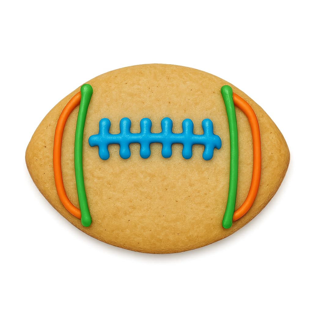 Football Cookie Cutter for Baking & Fondant Clay Gifts Kitchen