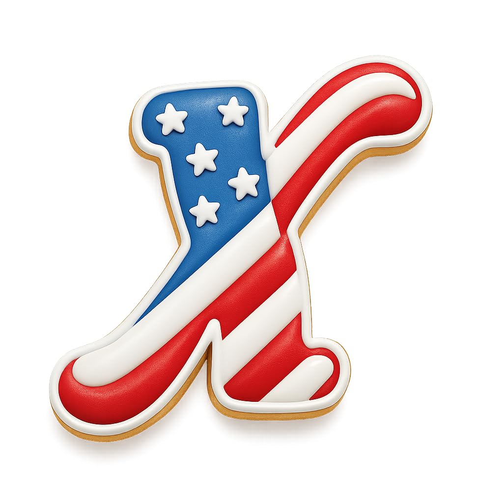 Fancy Cursive Letter Cookie Cutter - 4" Tall Alphabet Baking Mold (Random Color)