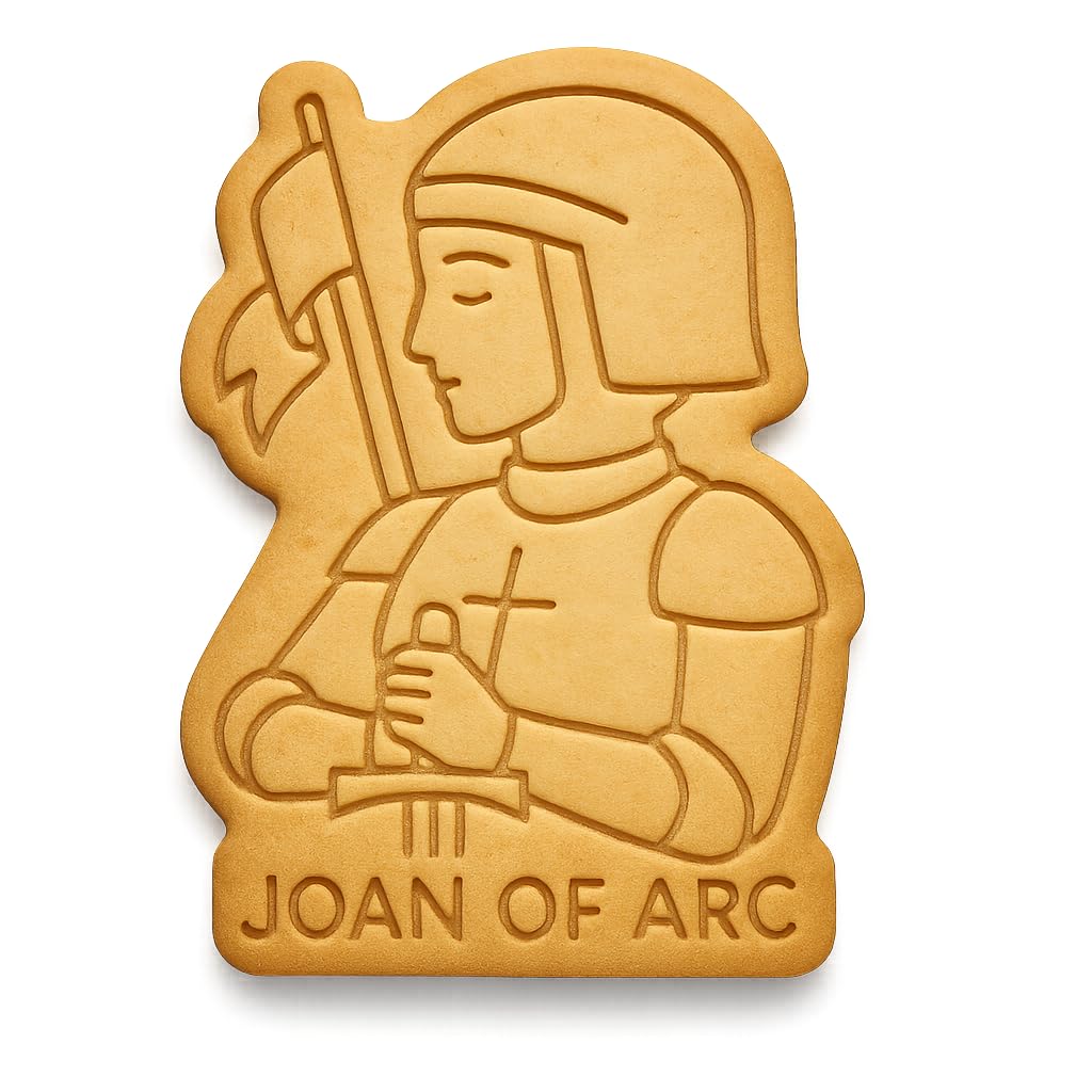 Joan of Arc Warrior Cookie Cutter - 4x2.9" Professional Baking Design