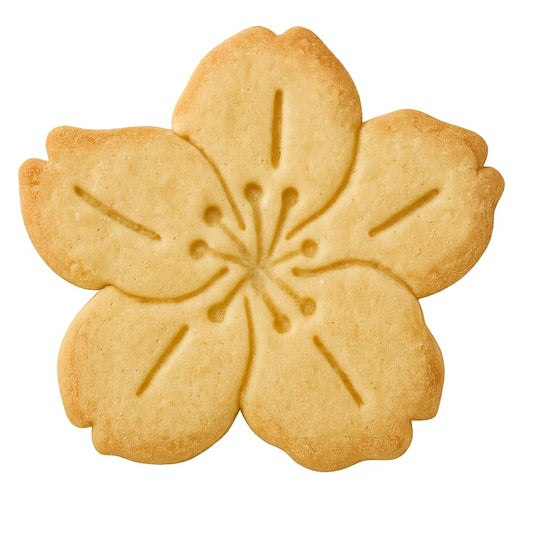 Sakura Blossom Cookie Cutter & Stamp 4x3.4" for Baking Fondant Clay Embosser