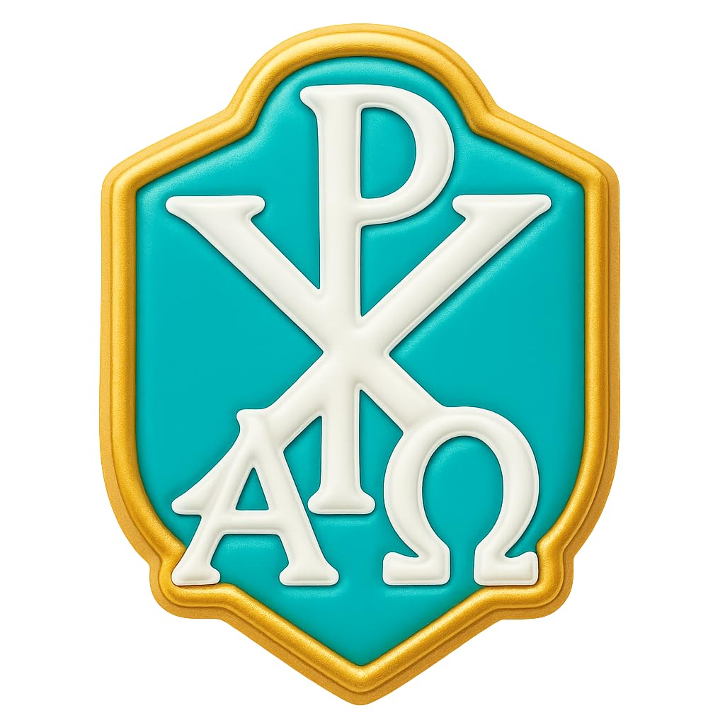 Alpha Omega Chi-Rho Cookie Cutter - 4x3.12" Creative Religious Kitchen Tool