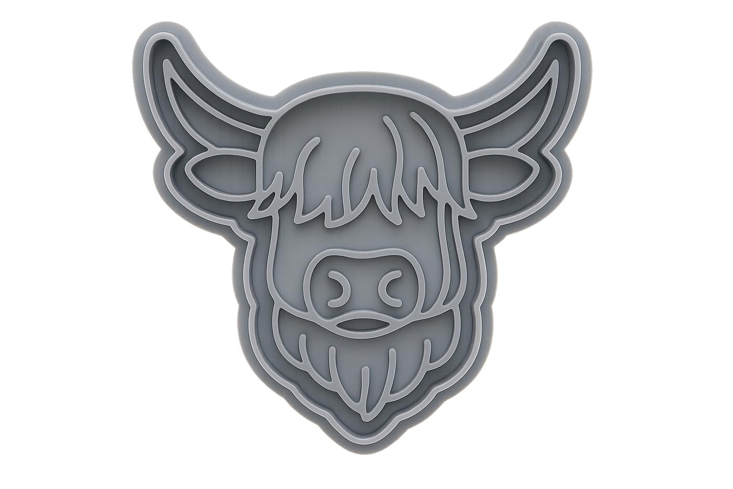 Highland Horns Cookie Cutter - 4x3.1" Premium Party Kitchen Tool