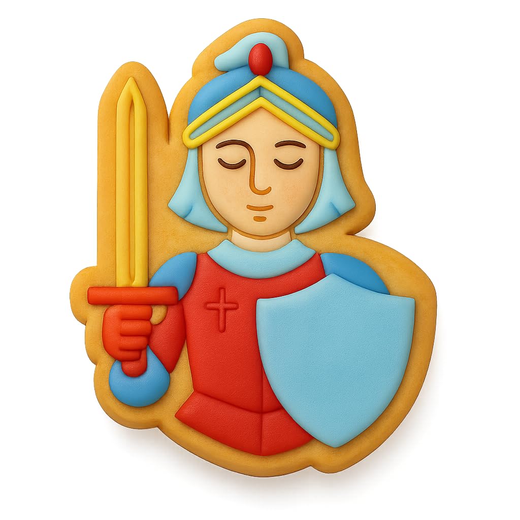 Legendary Joan of Arc Cookie Cutter - 4x3" Premium Quality Set