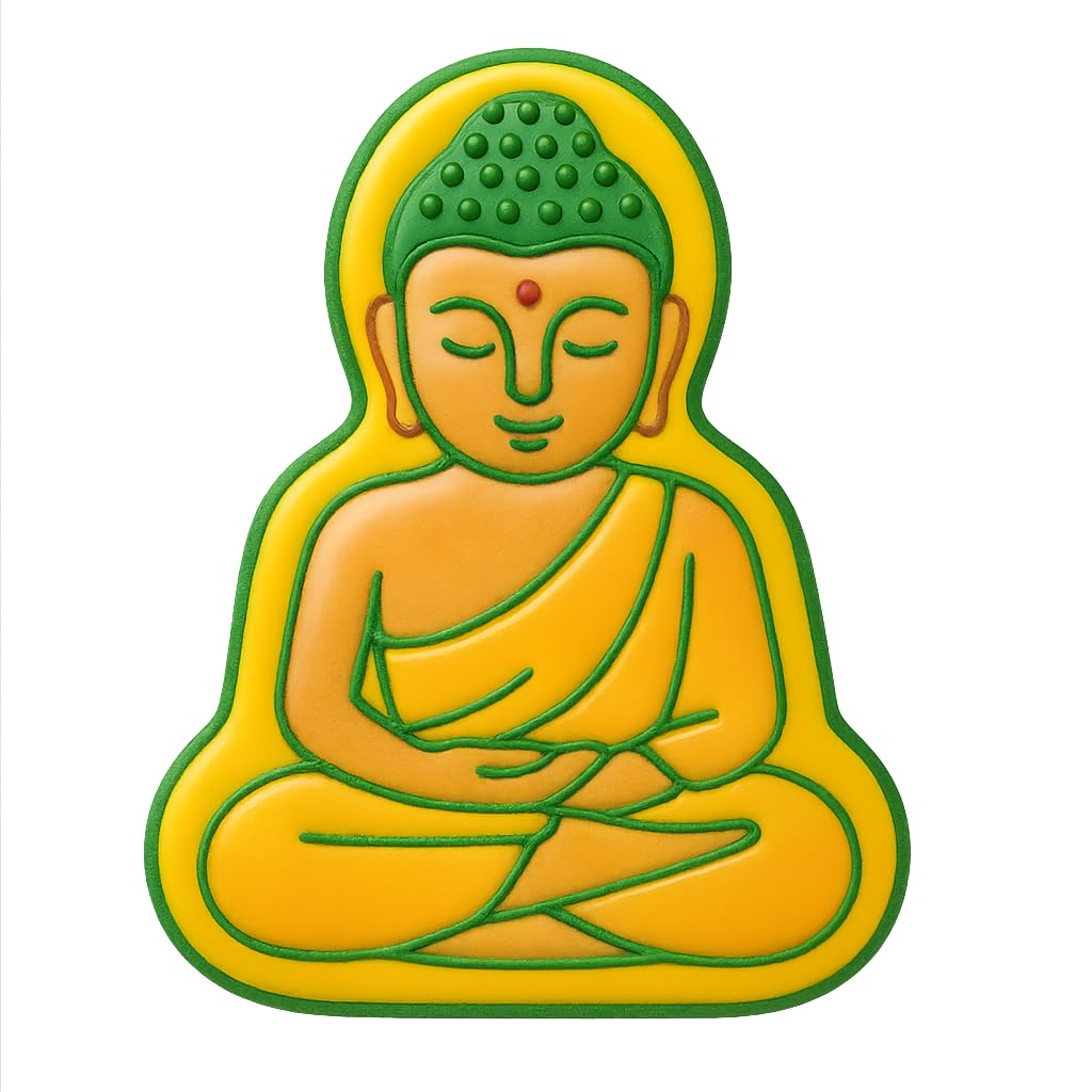 Divine Buddha Cookie Cutter - 4x3" Fun Spiritual Baking Tool