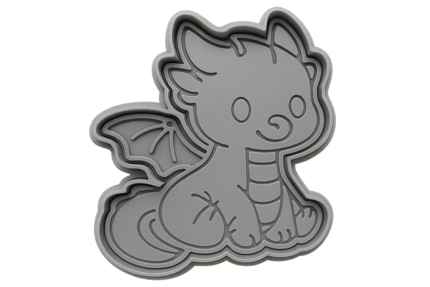 Dragon Hatchling Cookie Cutter 4x3.1" Party Baking Fun Design