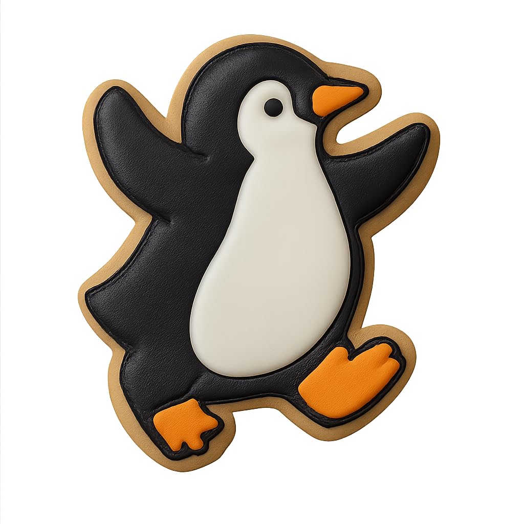 Prancing Penguin Cookie Cutter - 3x4" Creative Baking Fun Design