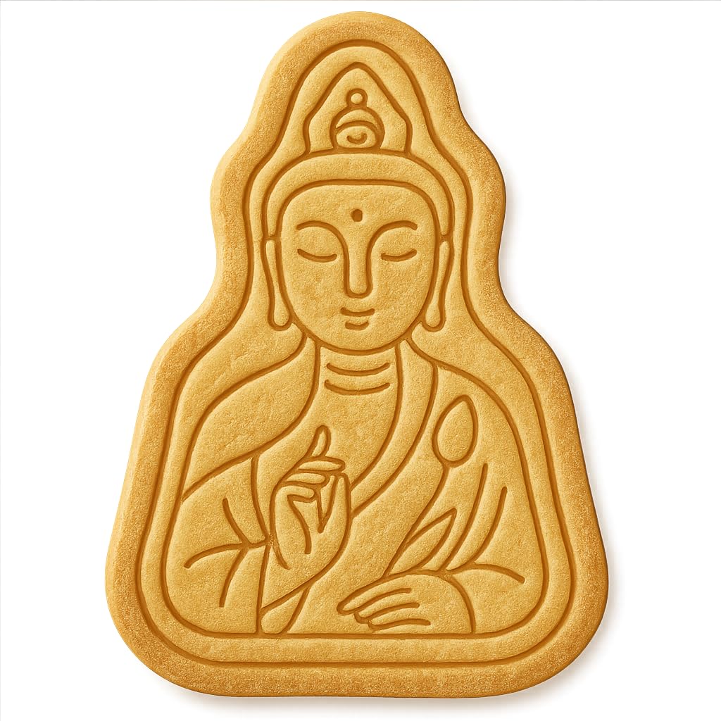 Divine Guan Yin Cookie Cutter - 4x2.8" Quality Home Baking Fun