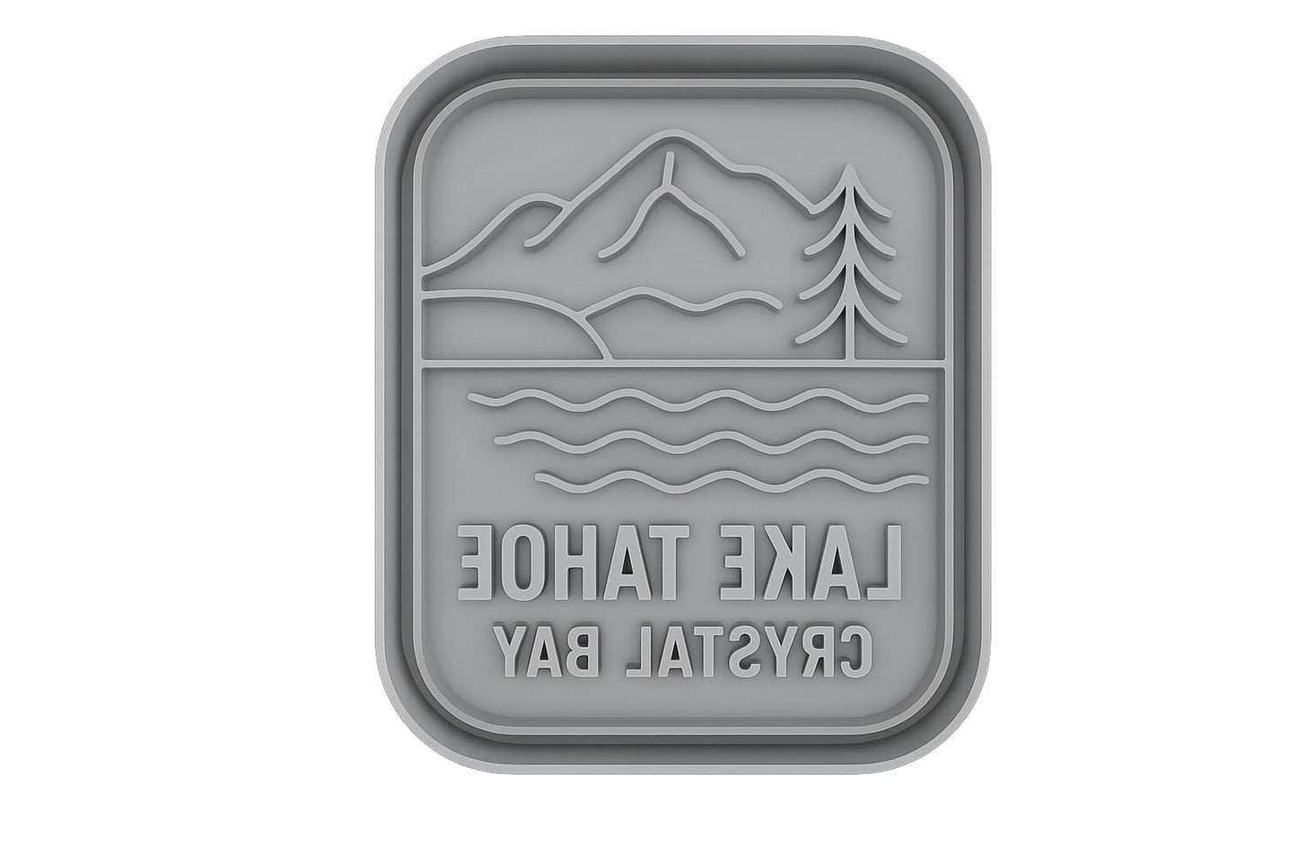 Lake Tahoe Scenic Cookie Cutter - 4x4" Premium Kitchen Design Baking