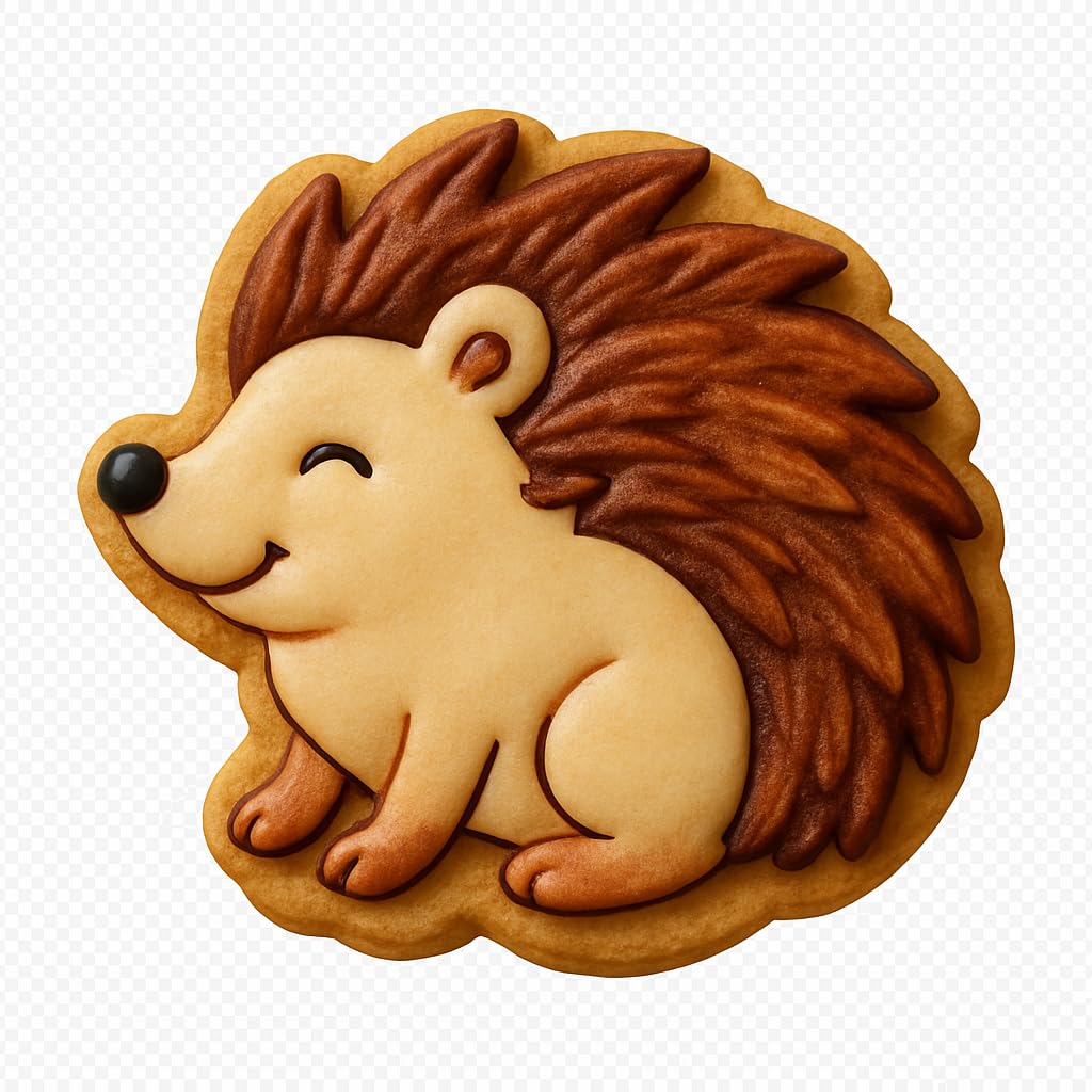 Happy Hedgehog Cookie Cutter 4x4" Premium Baking Party Fun