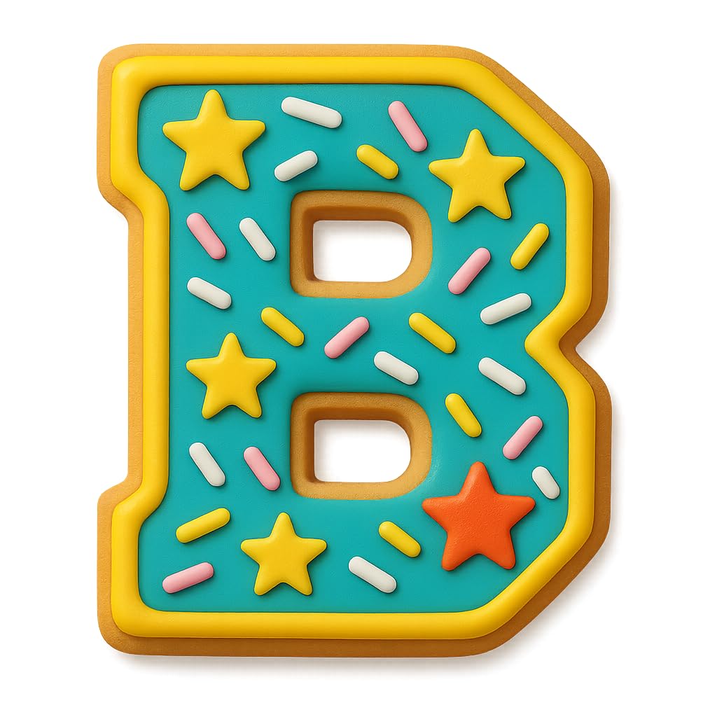 Mighty Gadget 3 inches Varsity Letters Cookie Cutters