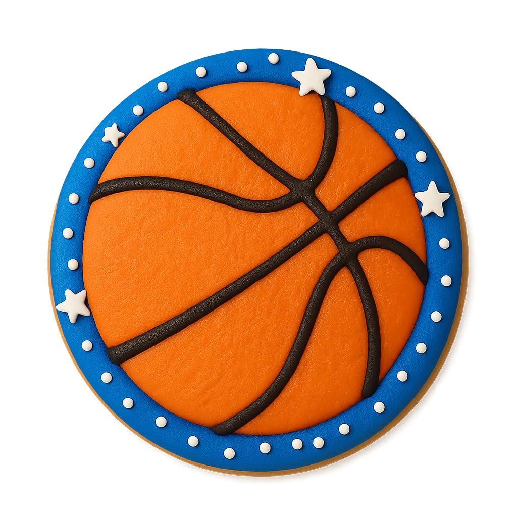 Detailed Basketball Cookie Cutter (2 to 8 inches) - Perfect for Sports-Themed Parties and Crafts