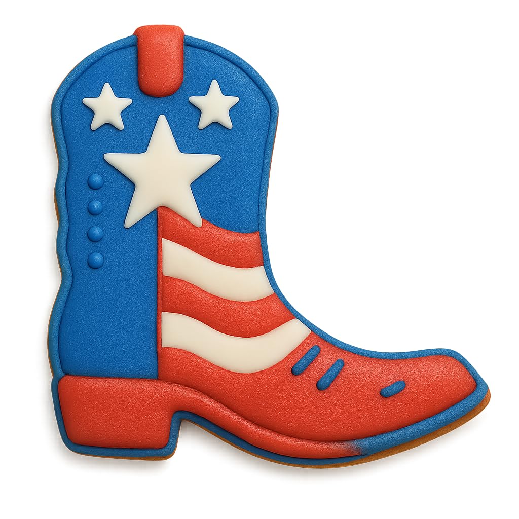 Cowboy Hat and Boot Cookie Cutter Set (4.25" Each) - Western-Themed Baking and Crafting Tool (Random Color)