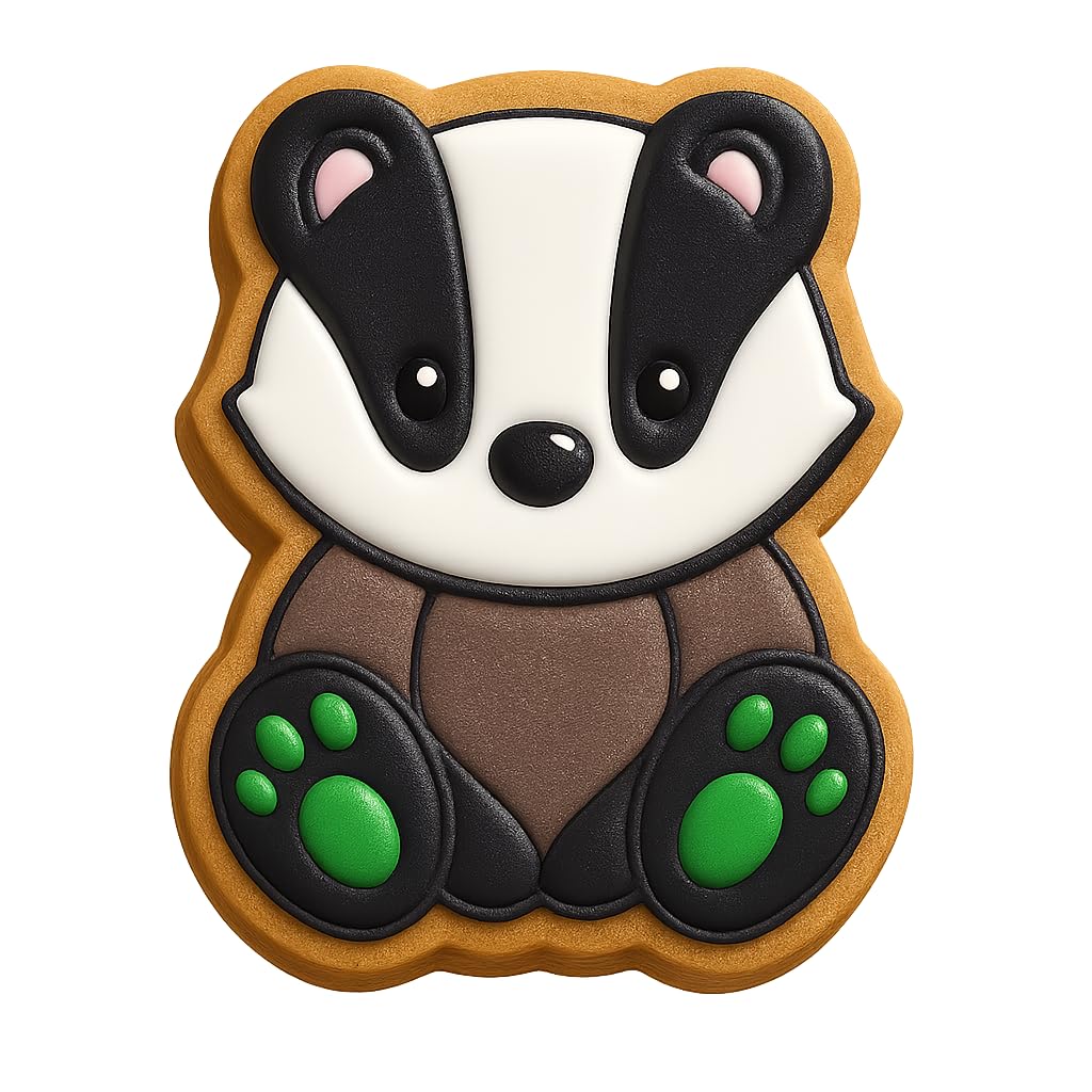 Cute Badger Cookie Cutter - 4x3" Fun Kids Baking Party Tool