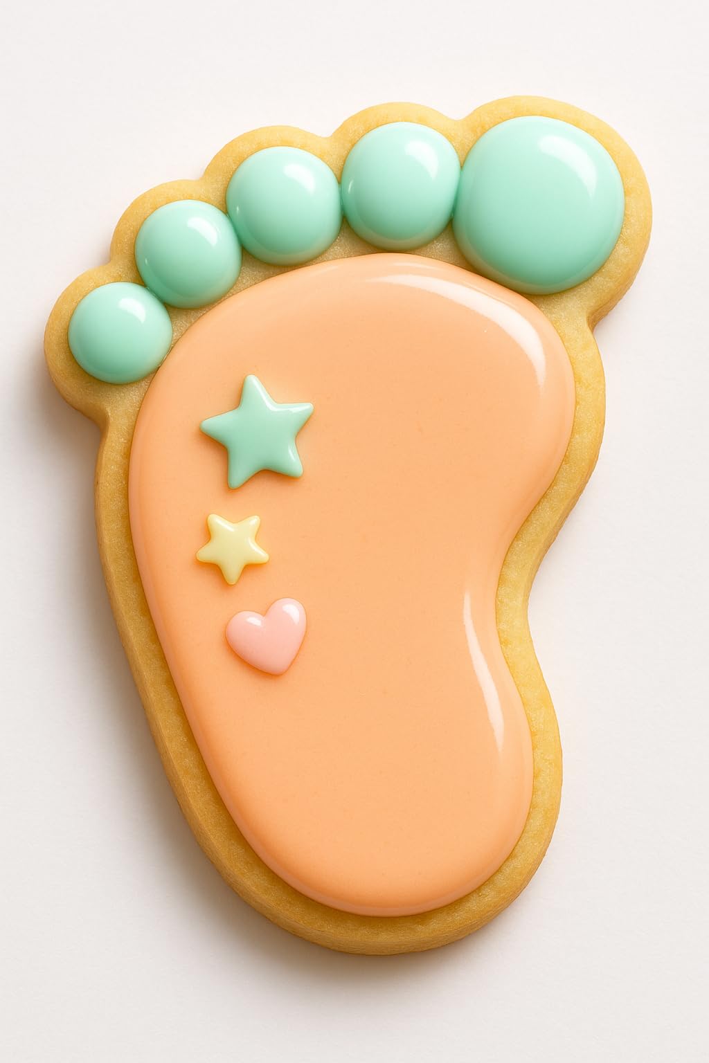 Baby Footprint Cookie Cutter 3.75x2.45" for Baking Fondant Clay Gifts Kitchen