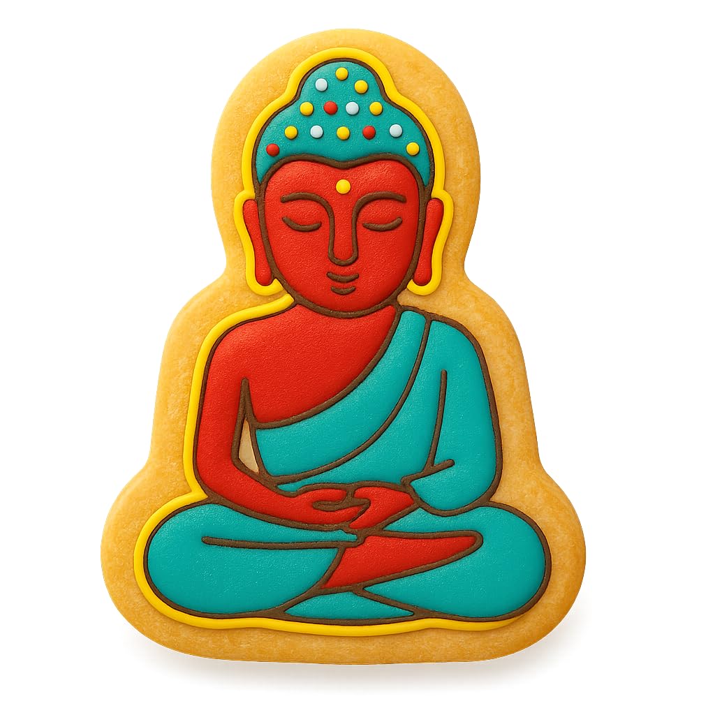 Divine Buddha Cookie Cutter - 4x3" Fun Spiritual Baking Tool