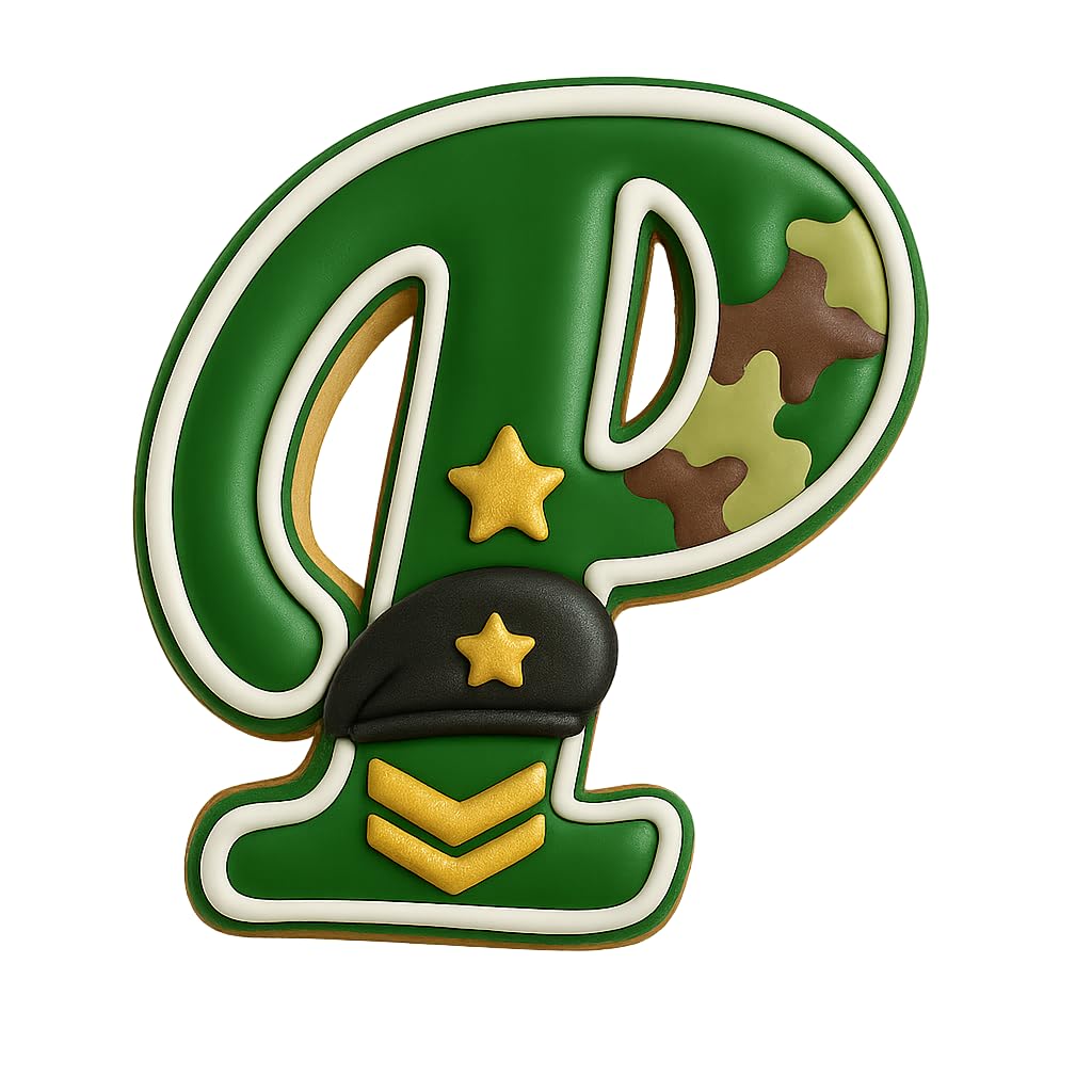 Cursive Letter P Cookie Cutter