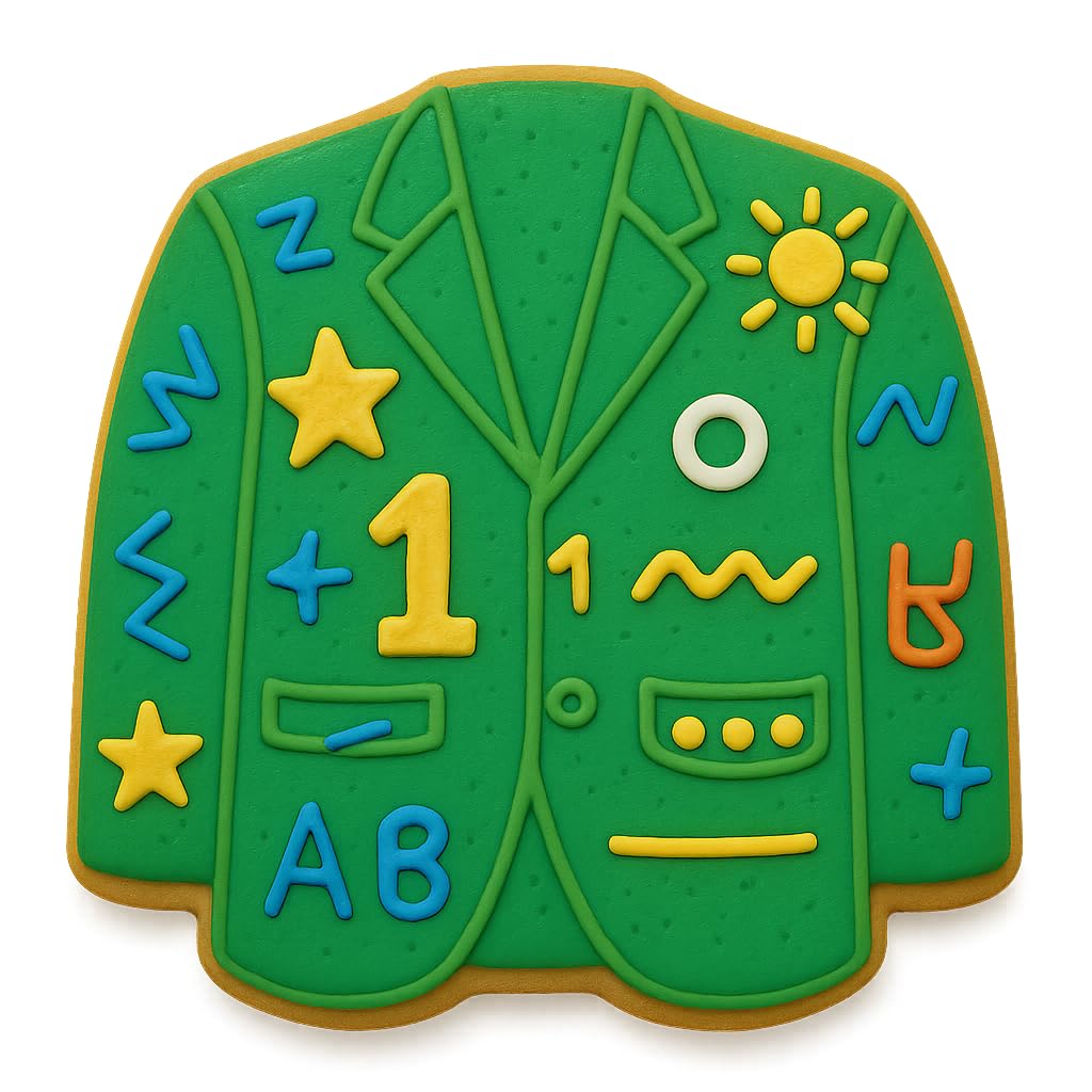 Mighty Gadget Green Jacket Cookie Cutter - 3.75x3.39 Inches, Golf Champion Blazer Baking Mold (Random Color)