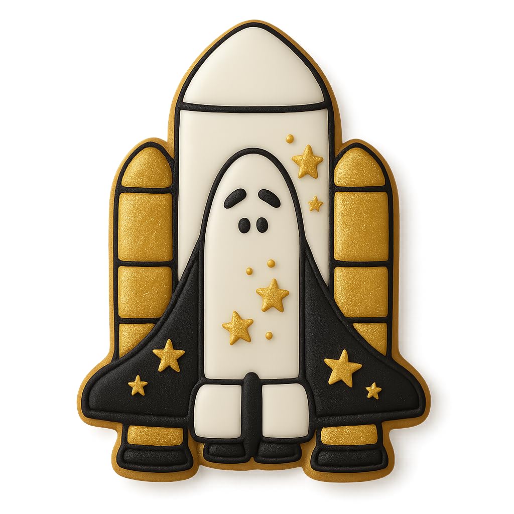 Mighty Gadget Space Shuttle Takeoff Cookie Cutter 4" Tall