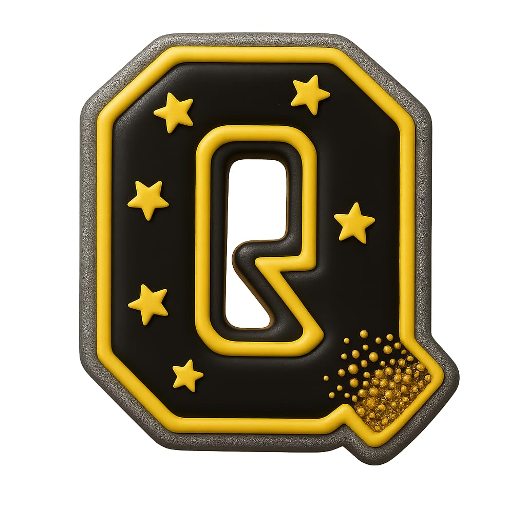 3" Varsity Letter Q Cookie Cutter