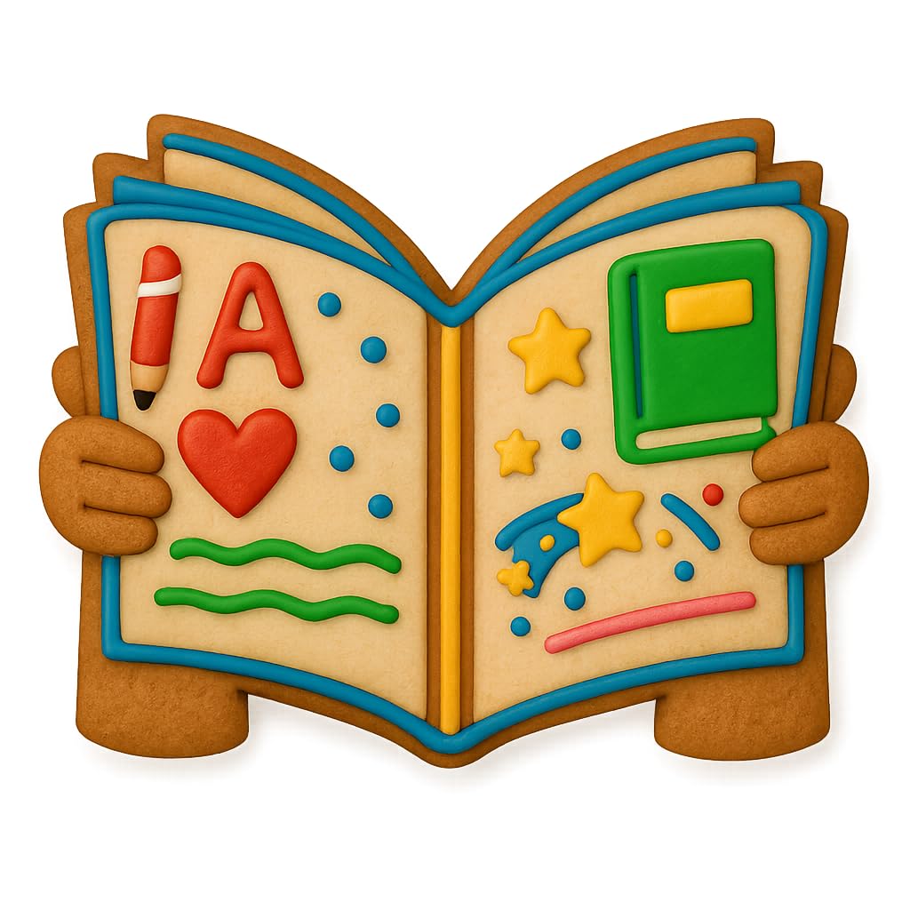 Reading Book Cookie Cutter (4.25x2.9") - Ideal for Book Lovers, Teachers, and Students