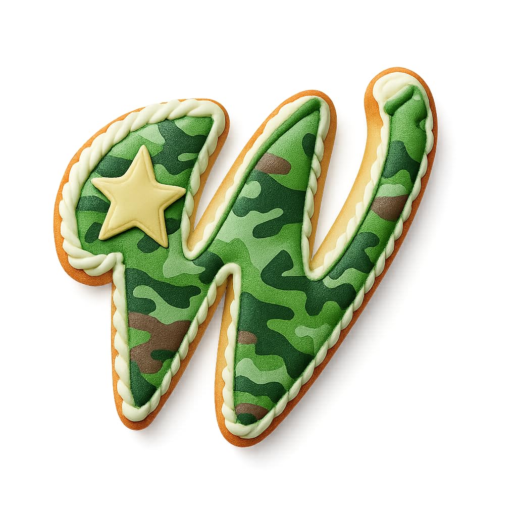 Fancy Cursive Letter Cookie Cutter - 4" Tall Alphabet Baking Mold (Random Color)