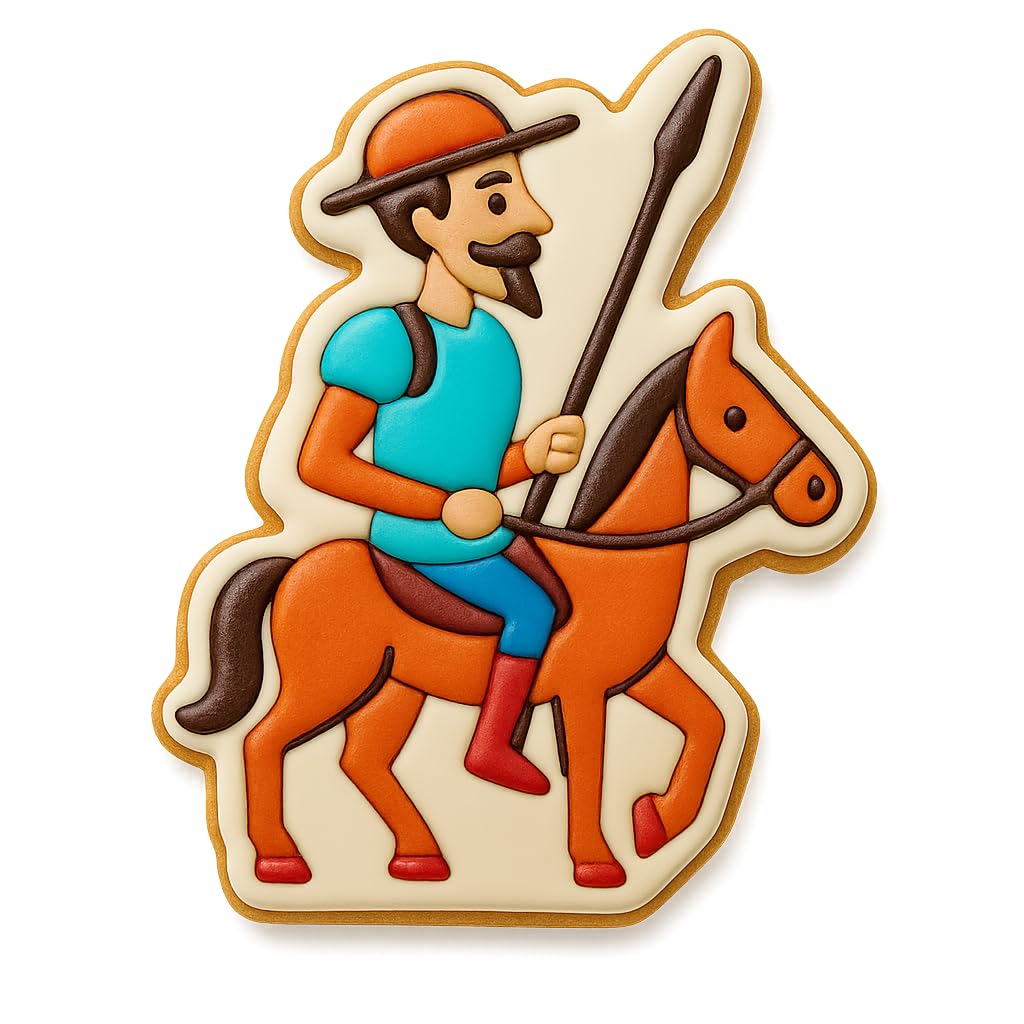 Don Quixote Knight Cookie Cutter - 4x3" Premium Creative Design