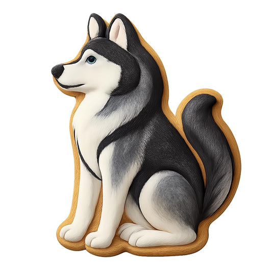 Majestic Husky Cookie Cutter - 4x2.8" Premium Kitchen Baking Design