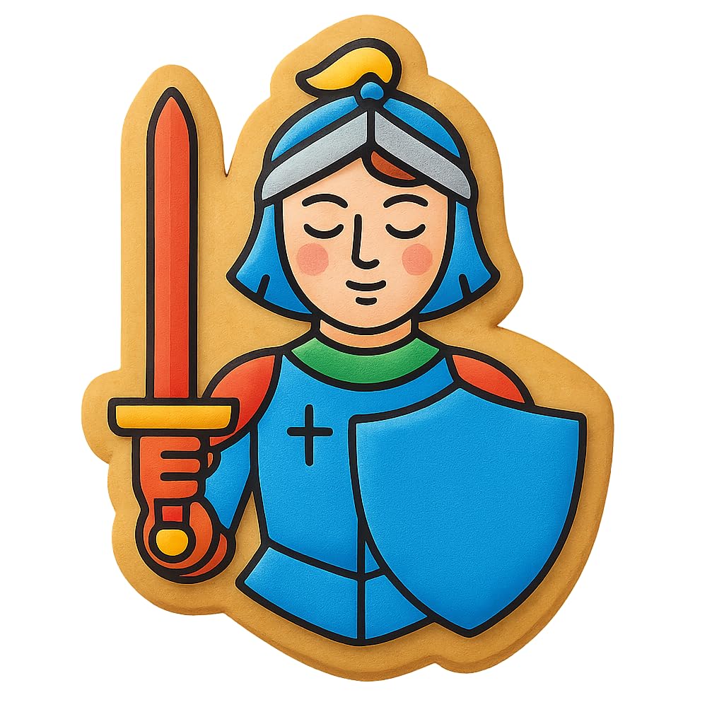 Legendary Joan of Arc Cookie Cutter - 4x3" Premium Quality Set