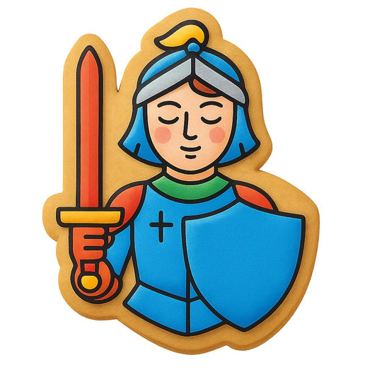 Legendary Joan of Arc Cookie Cutter - 4x3" Premium Quality Set