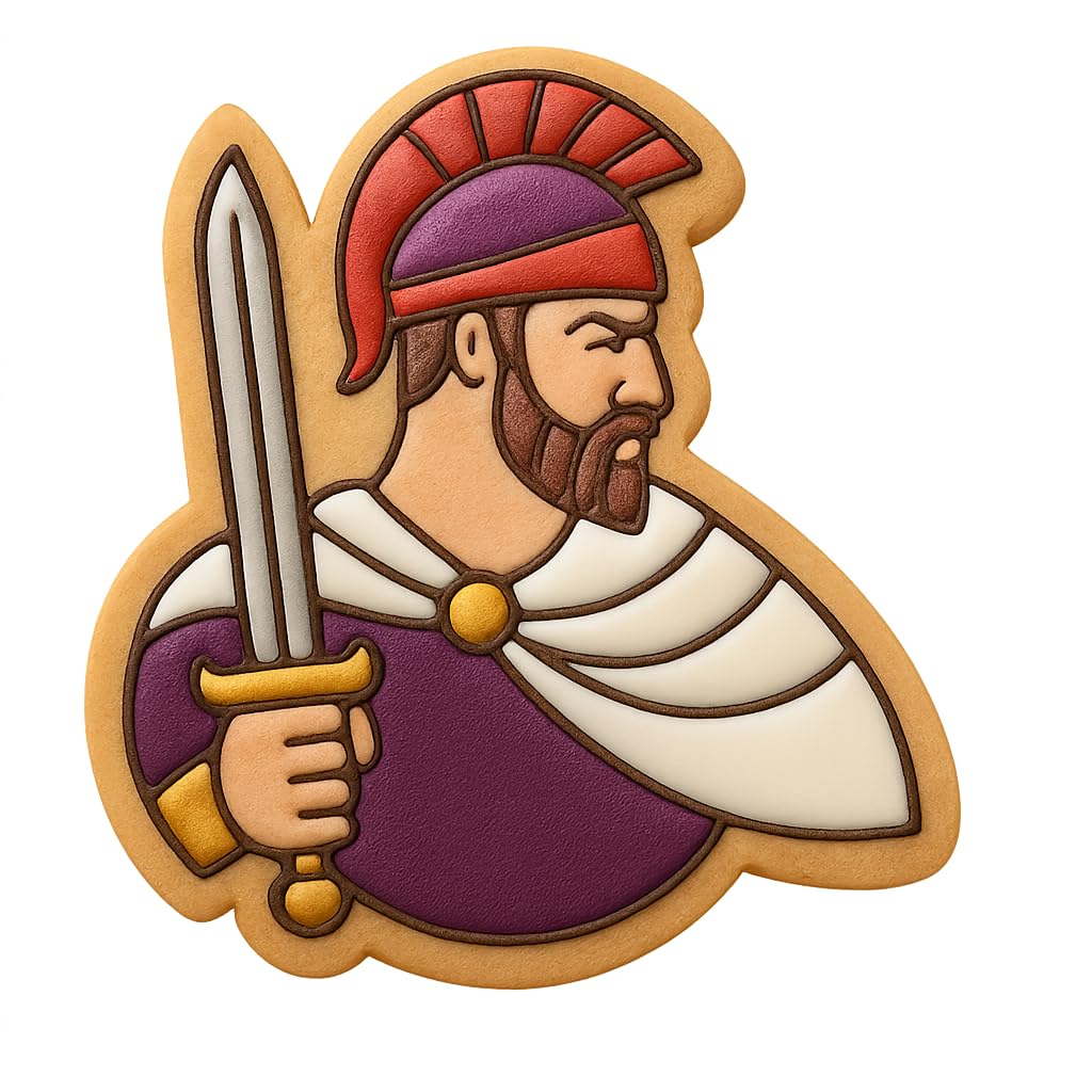 Beowulf Epic Hero Cookie Cutter - 4x3.6" Quality Baking Creative Design