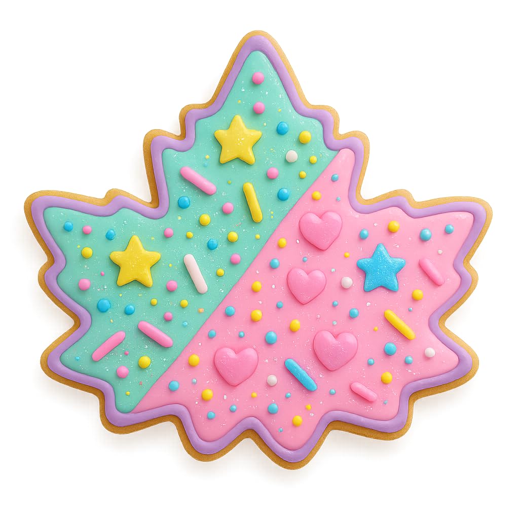 Mighty Gadget Detailed Maple Leaf Cookie Cutter & Stamp Set - 4x4 Inches, Perfect for Fall and Autumn-Themed Baking