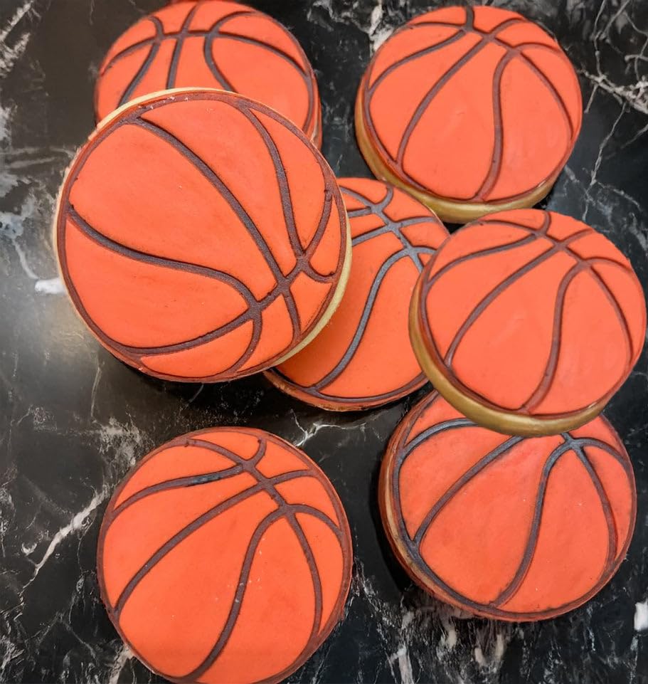 Detailed Basketball Cookie Cutter (2 to 8 inches) - Perfect for Sports-Themed Parties and Crafts