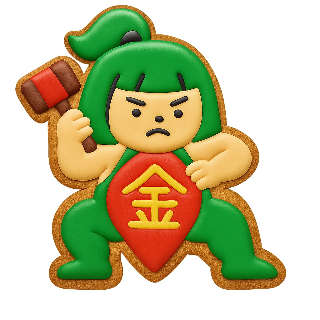 Heroic Kintaro Figure Cookie Cutter - 4x3.6" Kids Party Kitchen Tool