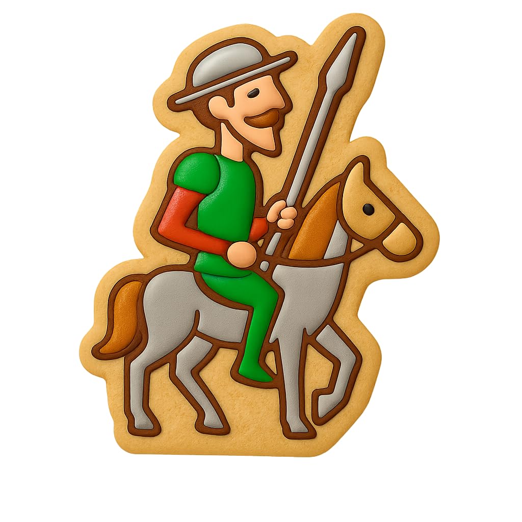 Don Quixote Knight Cookie Cutter - 4x3" Premium Creative Design