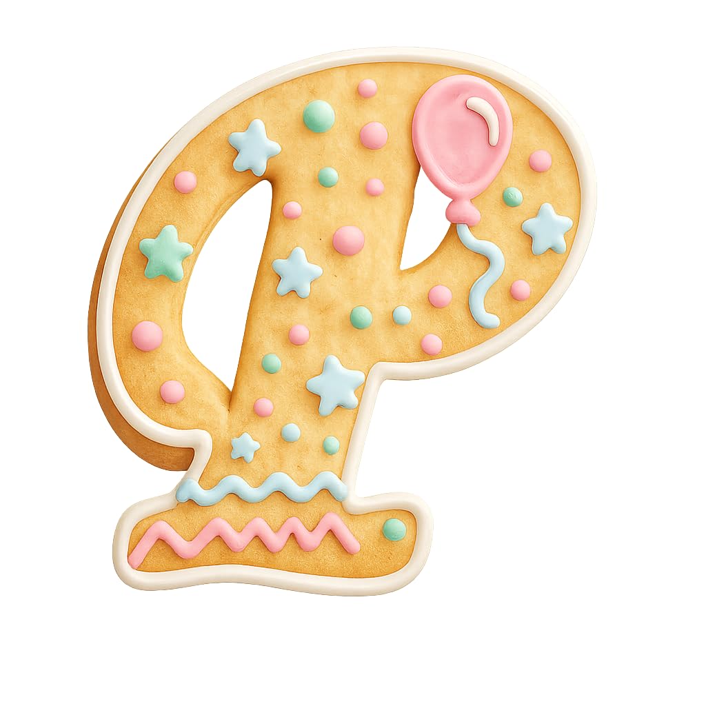 Fancy Cursive Letter Cookie Cutter - 4" Tall Alphabet Baking Mold (Random Color)
