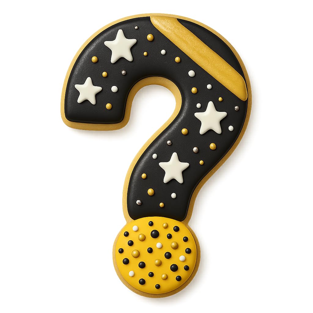 Question Mark Cookie Cutter – 4x2.59" Punctuation Shape for Mystery & Game Night Treats (Random Color)