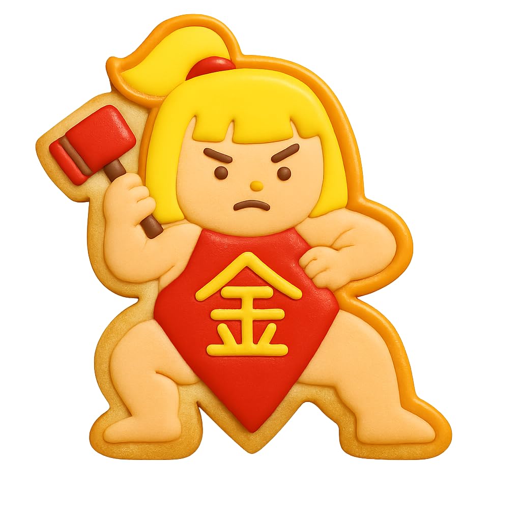 Heroic Kintaro Figure Cookie Cutter - 4x3.6" Kids Party Kitchen Tool