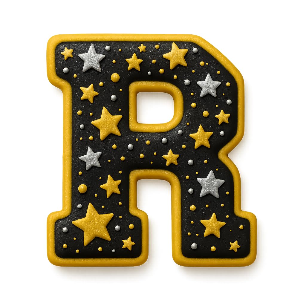 4" Varsity Letter R Cookie Cutter