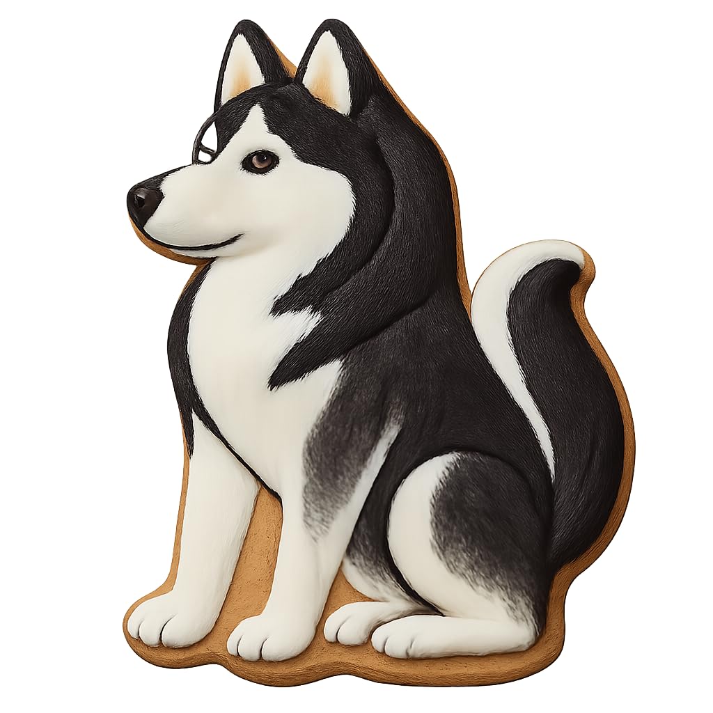 Majestic Husky Cookie Cutter - 4x2.8" Premium Kitchen Baking Design