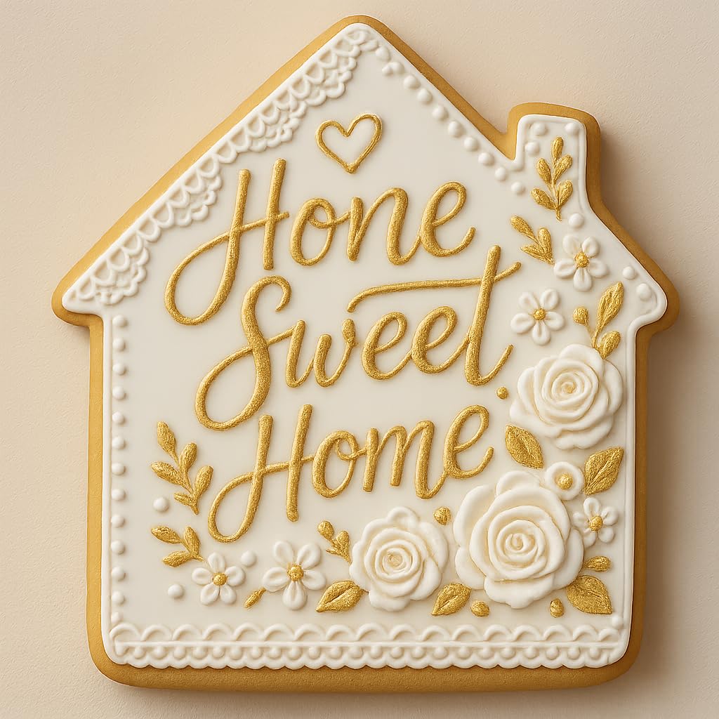 Home Sweet Home Cookie Cutter – Perfect for Housewarming and Home-Themed Baking(3.5 x 2.8 inches) - Random Color