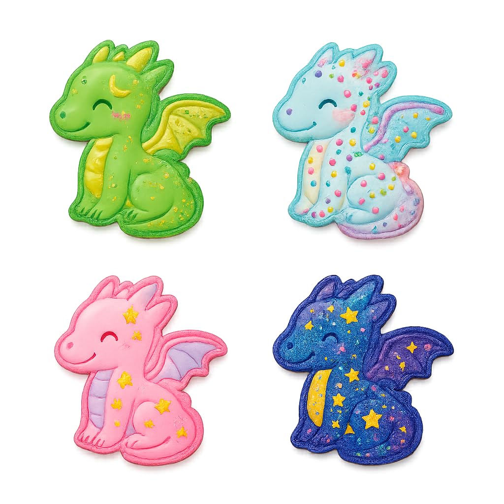 Fantasy Baby Dragon Cookie Cutter - 4x3.5" Creative Kids Baking Fun