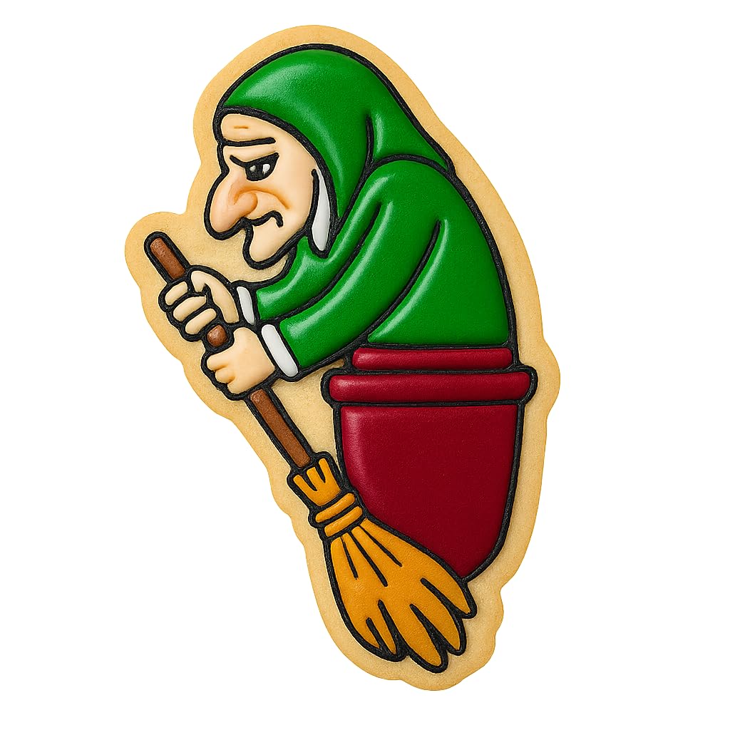 Baba Yaga Witch Cookie Cutter - 4x2.66" Creative Kids Party Design